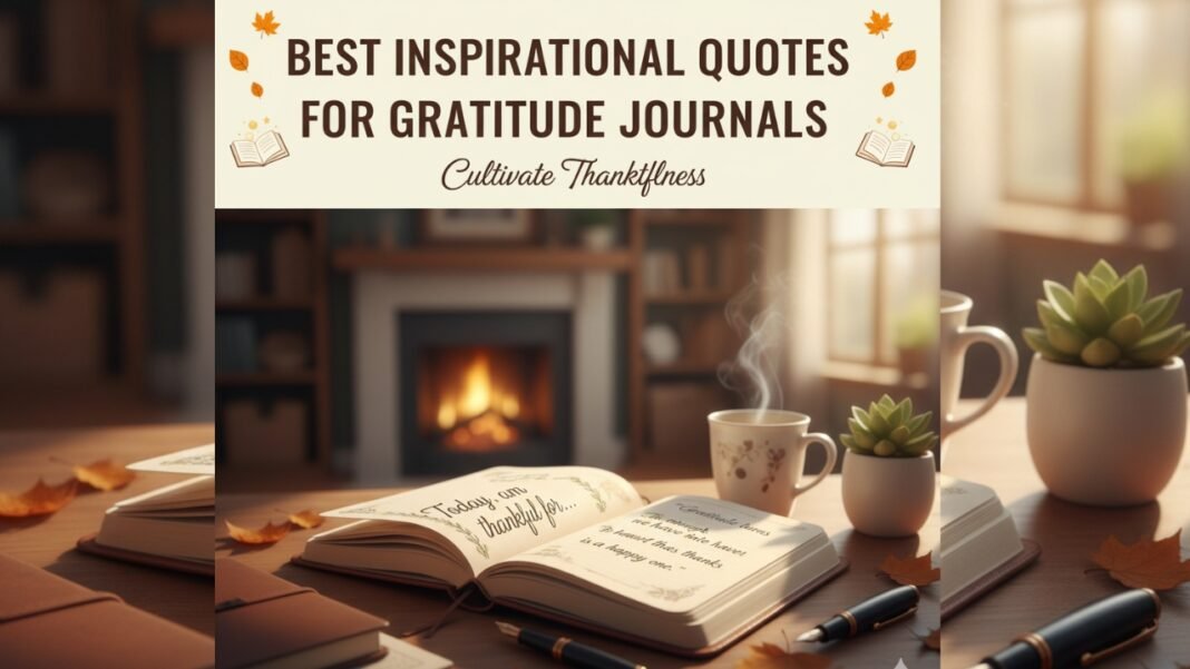 Best 100 Inspirational Quotes for Gratitude Journals
