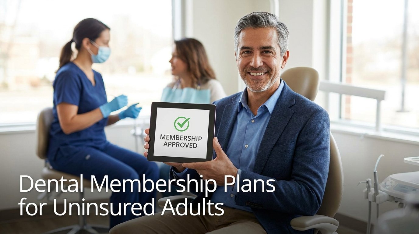 Dental membership plans for uninsured adults