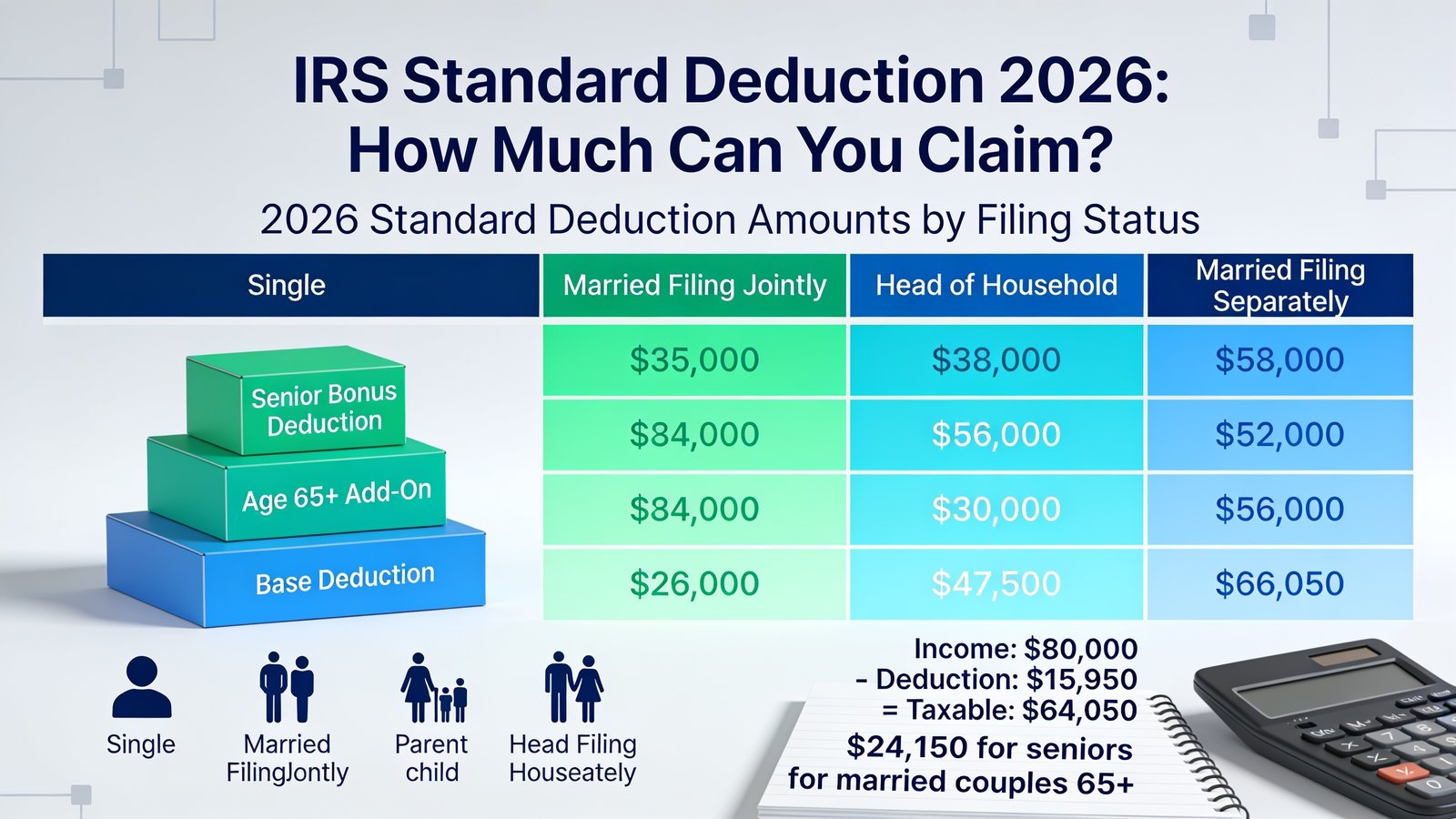 IRS Standard Deduction 2026